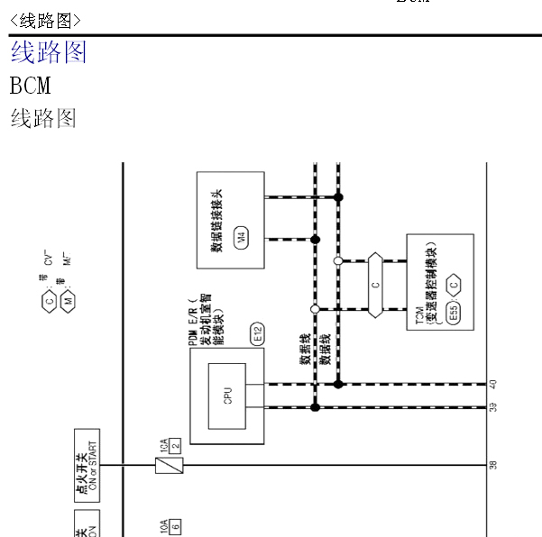 2016年日产NV200车身电路图