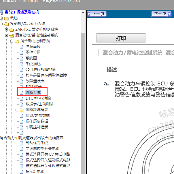 2013-2017年雷克萨斯ES300H 混动诊断资料