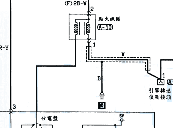东南得利卡点火线圈电路图