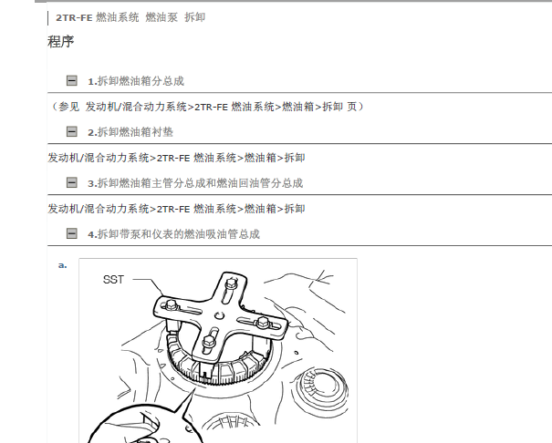 丰田普拉多油泵拆装