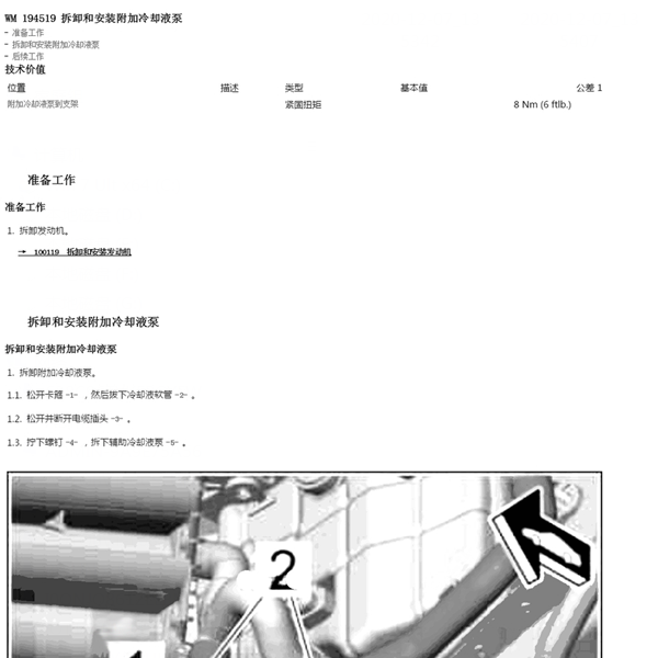 保时捷718 2.0冷却液泵维修手册