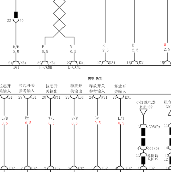 2018年宋DM EPB电路图