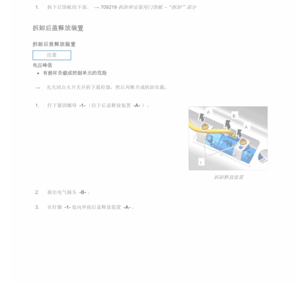 2012年卡宴行李箱释放器位置