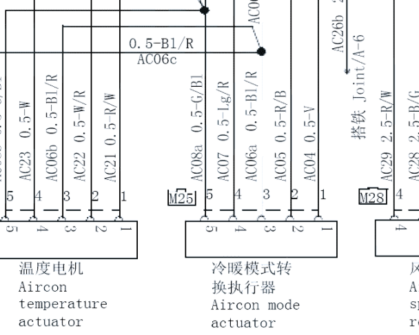 2019年江淮帅铃空调电路图