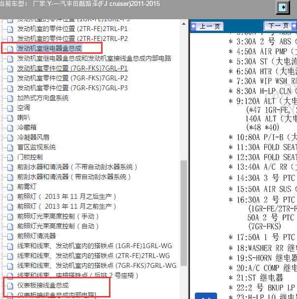 2011-2015年丰田酷路泽保险资料