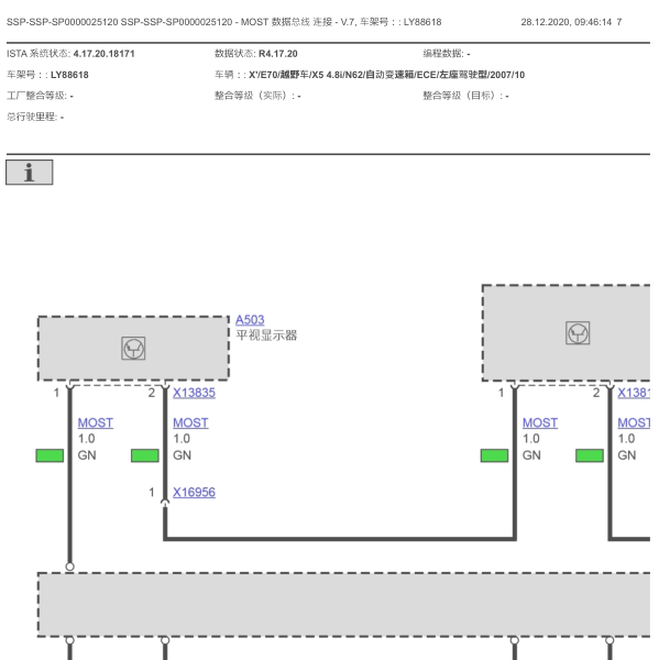 2007年宝马X5通讯总线电路图