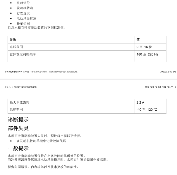 2015年宝马528LI百叶窗相关资料