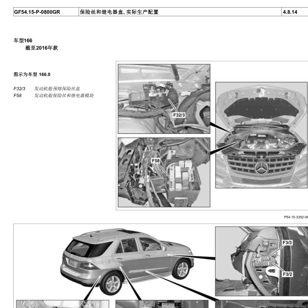 2013年奔驰ML350保险丝分配