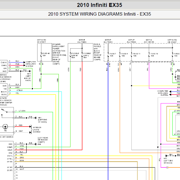 2010年EX35 ABS电路图