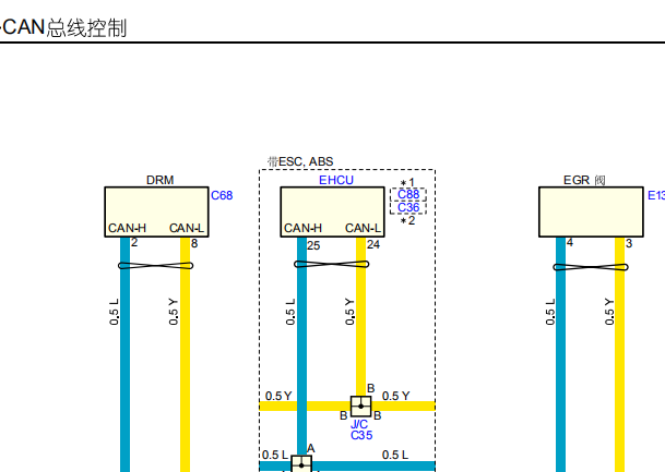 2017年江西五十铃D-MAX网络通讯电路图