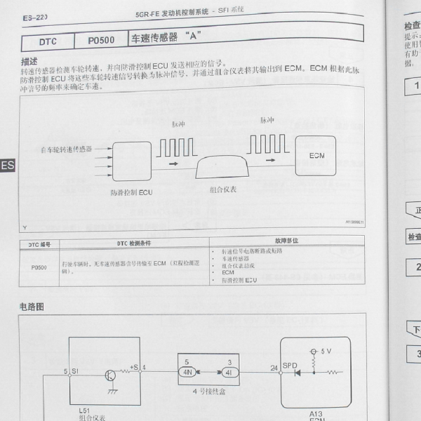 2010年皇冠故障p0500