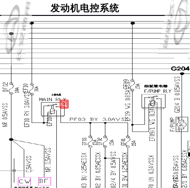长安欧尚A800 发动机电路图