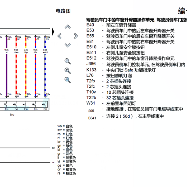 2018年夏朗车身相关电路图