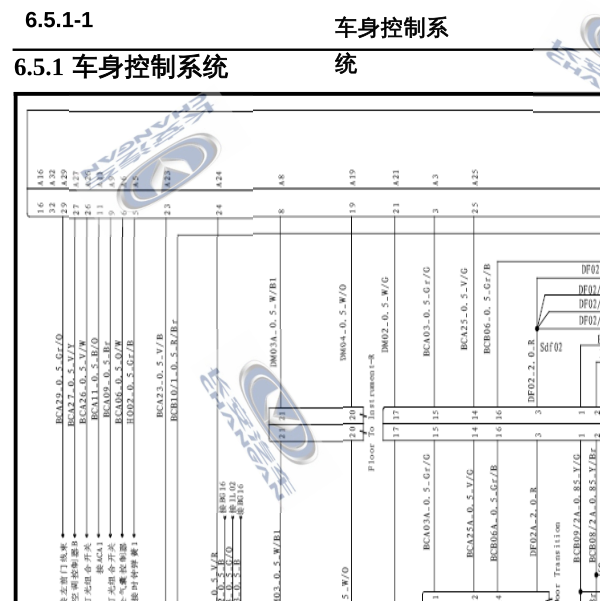 长安奔奔门锁电路图