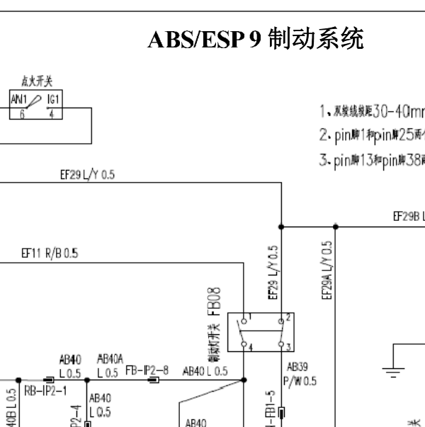 2016年东风风行xv ABS电路图