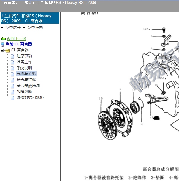 2009年江淮和悦5MT变速箱离合器拆装