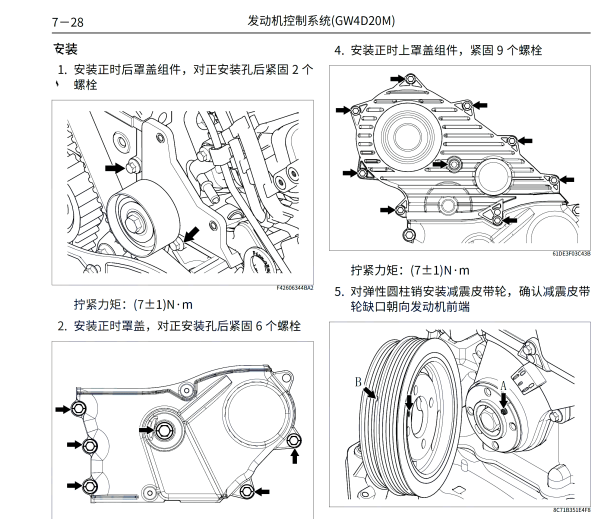 2011哈佛H6发动机正时