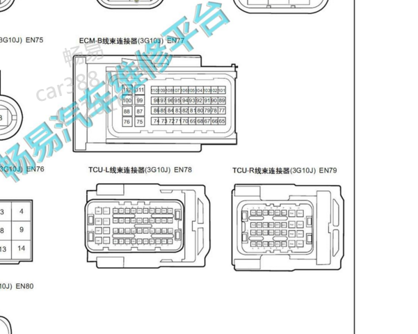 2016年吉利熊猫变速箱针脚图