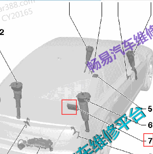 2013年奥迪A8 底盘水平高度调节系统位置