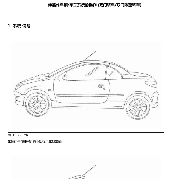 标致206敞篷维修手册