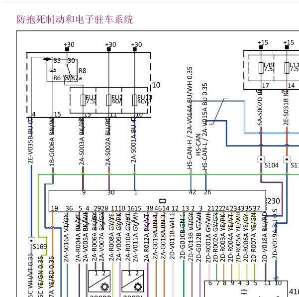 2016观致5ABS电路图