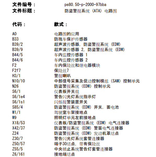 2016斯玛特防盗电路图