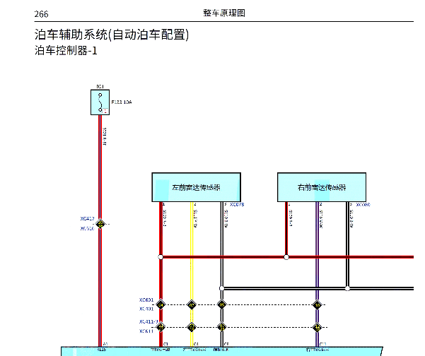 2020年哈弗H6驻车辅助电路图