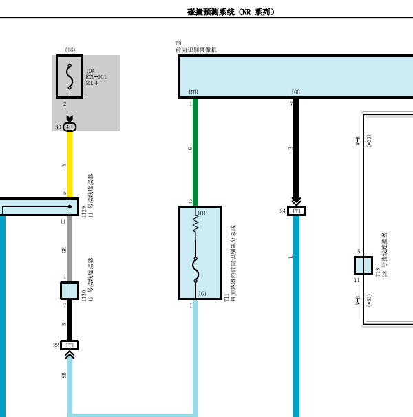 2020年丰田雷凌预测碰撞系统电路图.