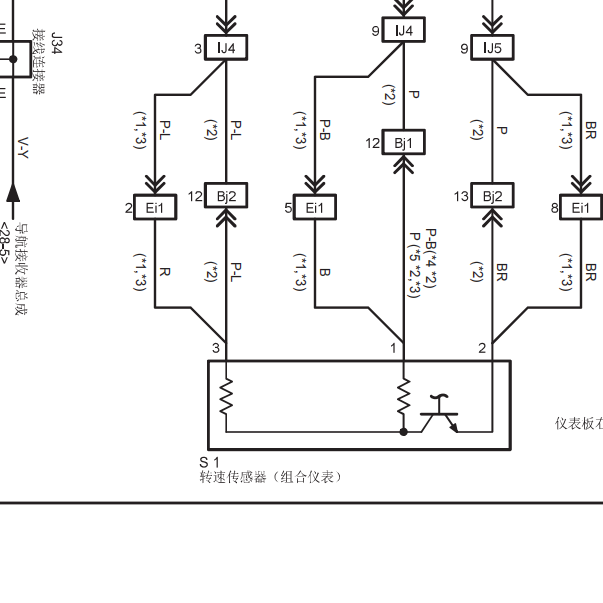 17年考斯特仪表电路图