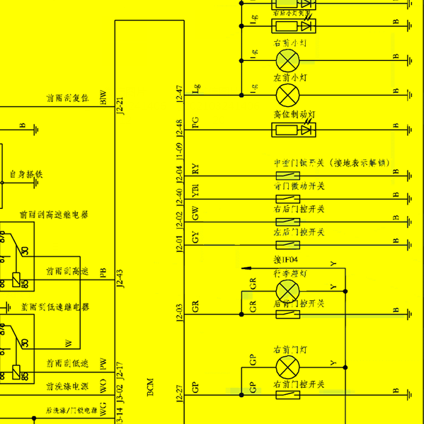 2019年风光S560背门电路图