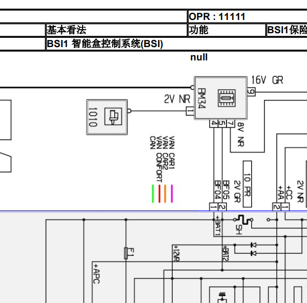 2006标致307保险电路图