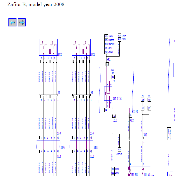 2008年欧宝赛飞利油泵电路图