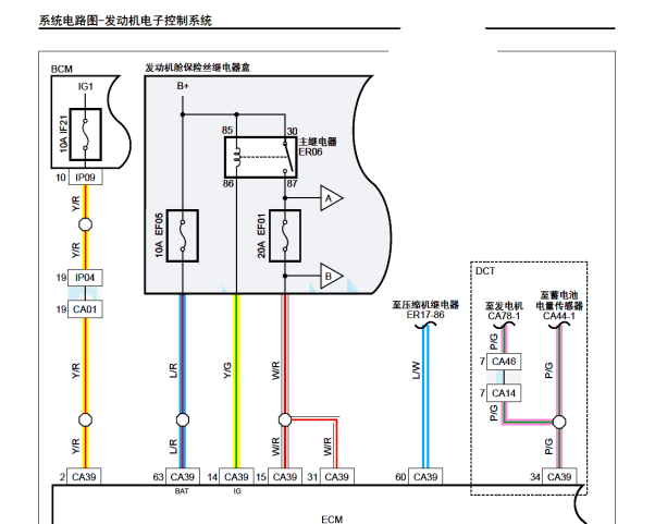 猎豹CS10发动机电路图