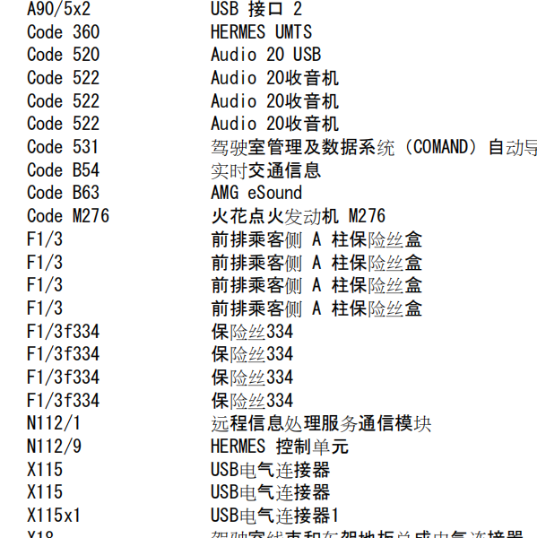 2017奔驰GLC260功放电路图