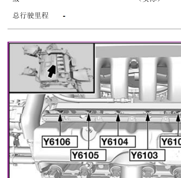 2010宝马X5喷油嘴位置