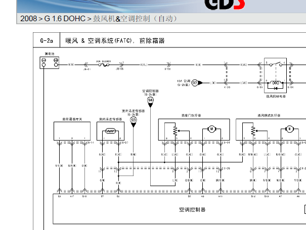 2008年起亚赛拉图空调电路图