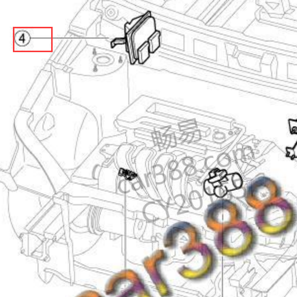 2010年吉利EC718发动机位置