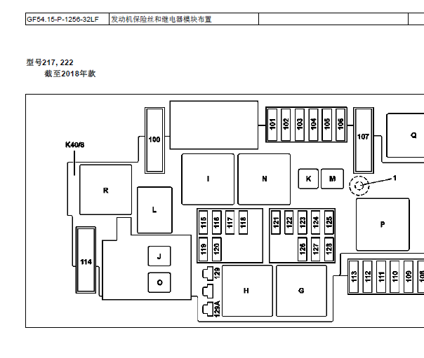 2014年奔驰S320L保险丝资料