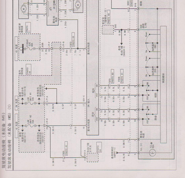 2004年起亚欧菲莱斯座椅电路图
