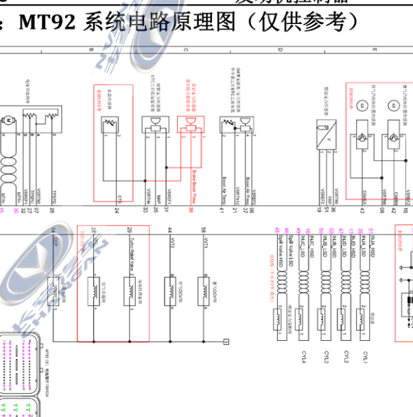 2017年长安逸动发动机电路图