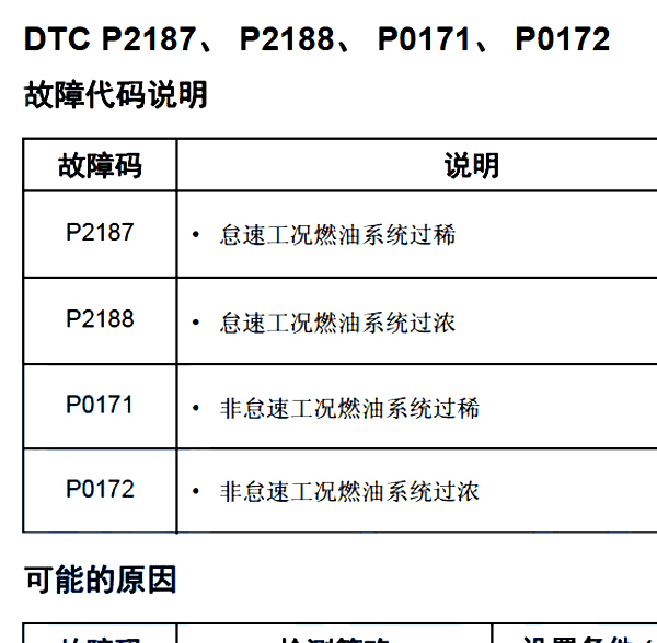 2017年猎豹迈途故障码资料