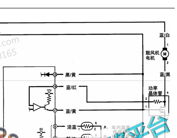 2004年本田CR-V鼓风机电路图