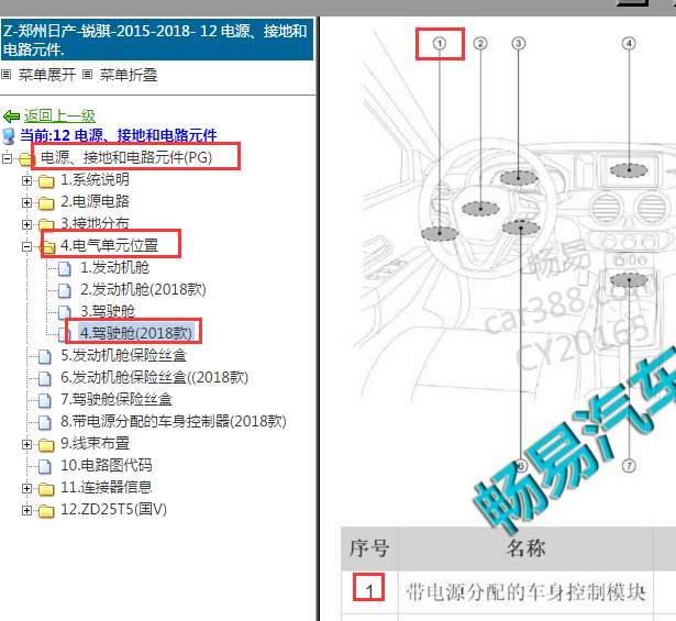 2018年郑州日产锐骐车身电脑位置
