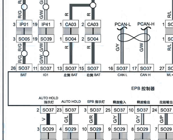 2018年猎豹迈途电子手刹电路图