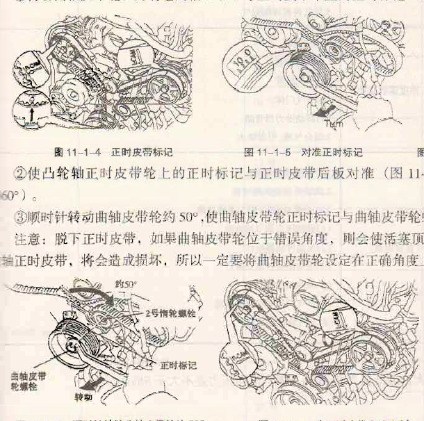 丰田2UZ发动机正时