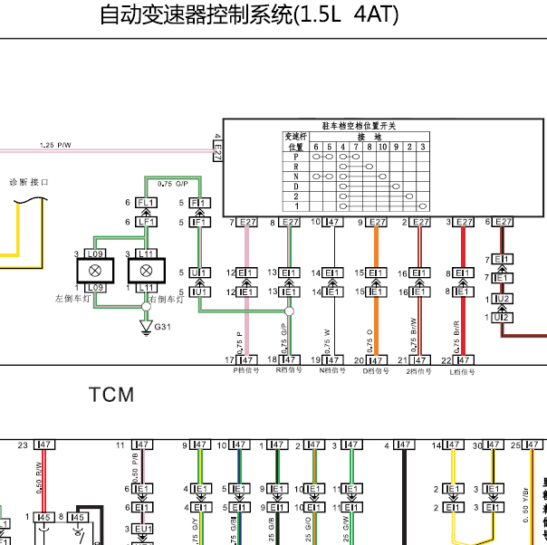 2016年力帆迈威变速箱电路图