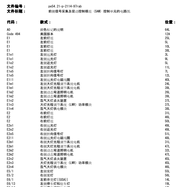 2010年奔驰R300前大灯线路图