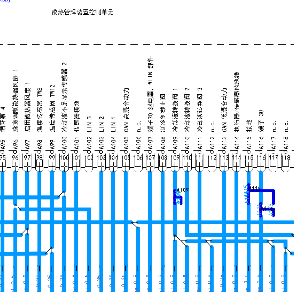 2019年保时捷卡宴散热管理装置控制单元电路图