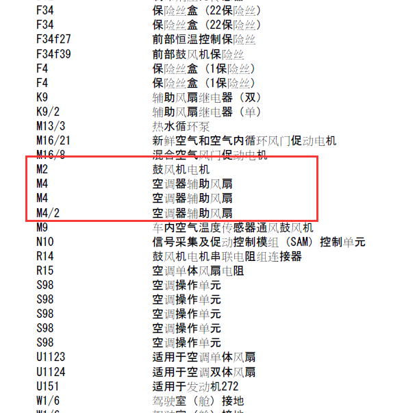 奔驰威霆 风扇电路图.