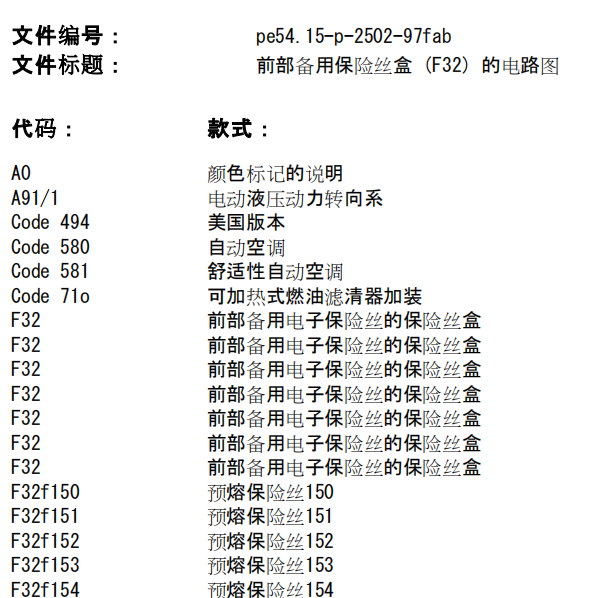 2007年奔驰C280保险电路图
